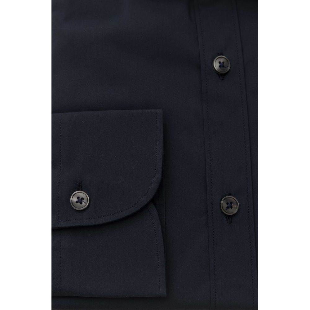  - Blue Cotton Men Shirt