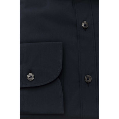  - Blue Cotton Men Shirt