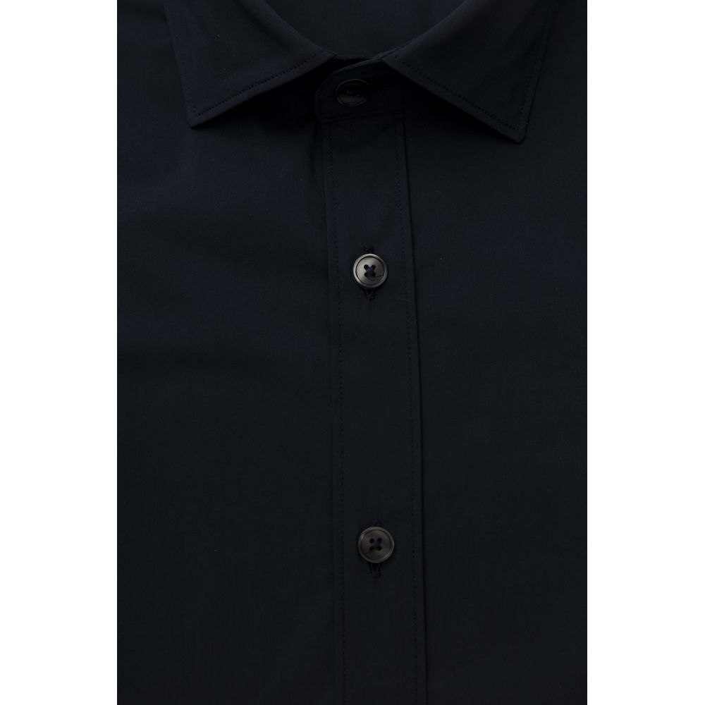  - Blue Cotton Men Shirt