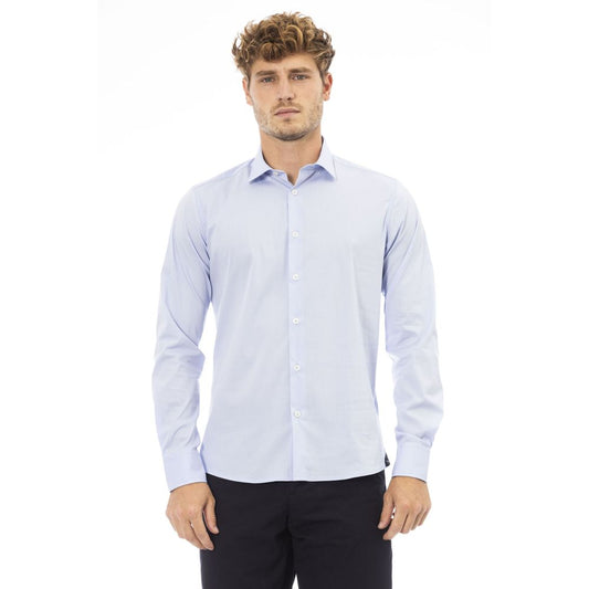  - Light Blue Cotton Men Shirt