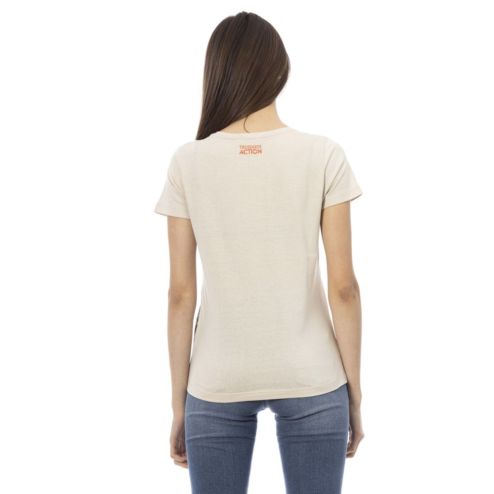  - Beige Cotton Women Top