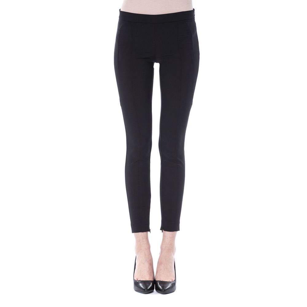  - Black Polyester Women Pants