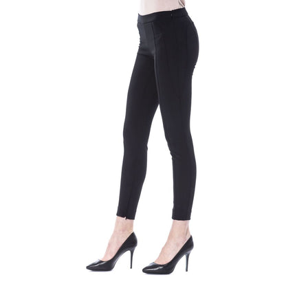  - Black Polyester Women Pants