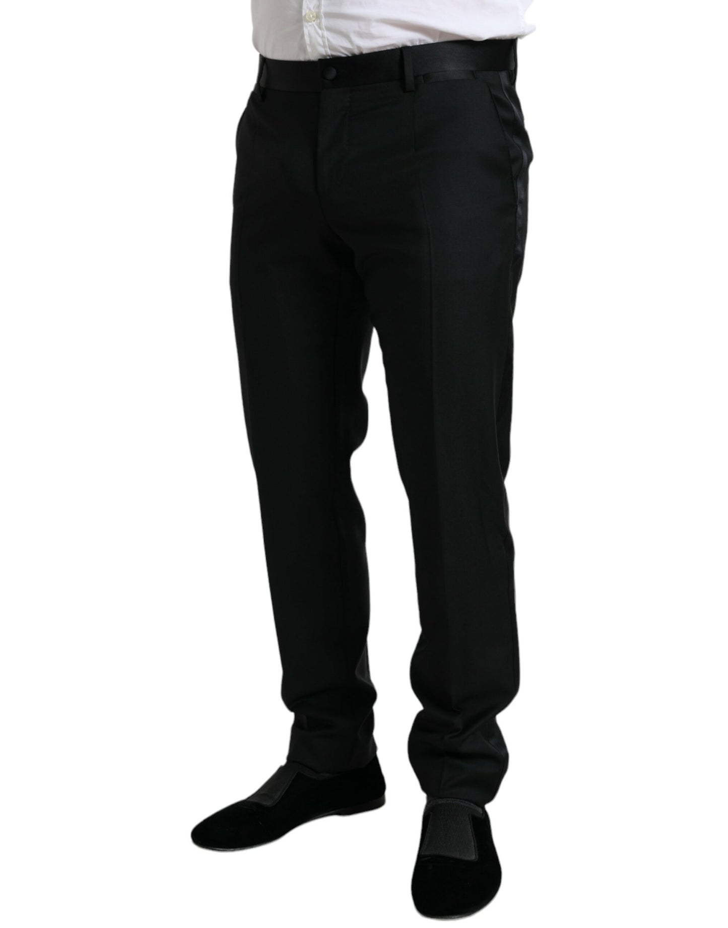  - Elegant Slim Fit Wool Dress Pants