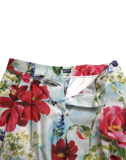  - Floral High Waist Wide Leg Pants