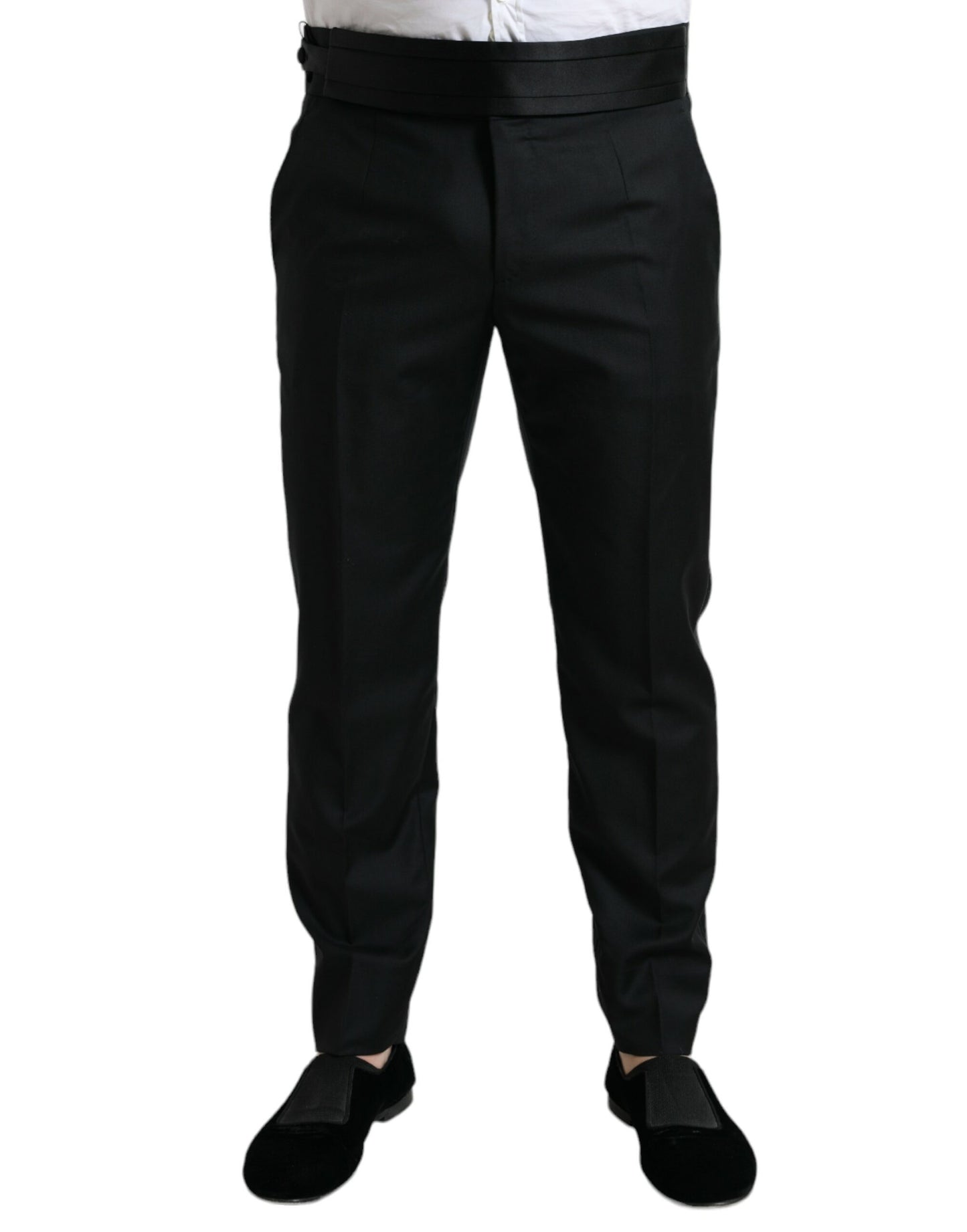  - Elegant Slim Fit Wool Dress Pants