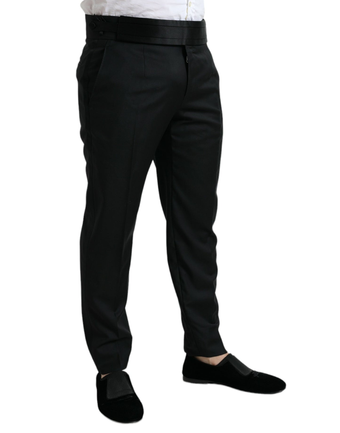  - Elegant Slim Fit Wool Dress Pants