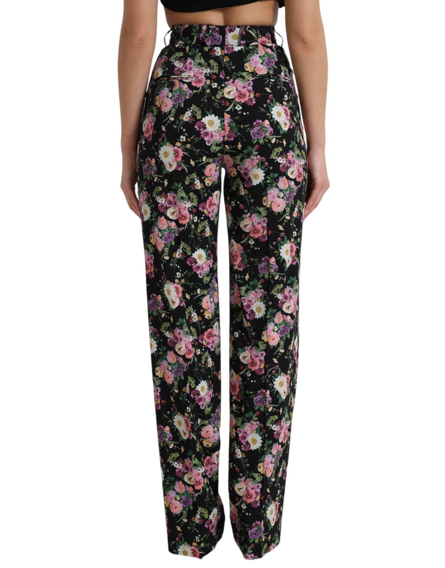  - Floral High Waist Wide Leg Pants