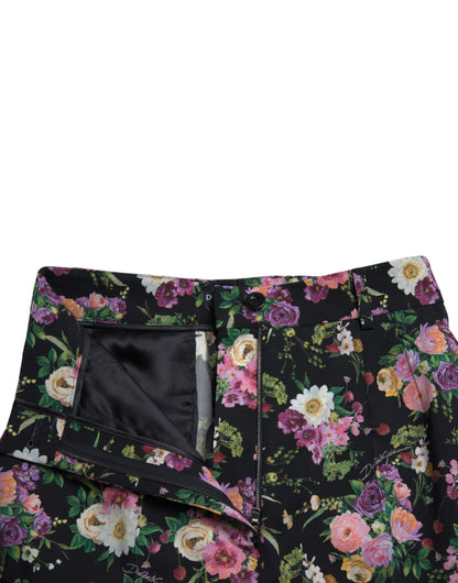  - Floral High Waist Wide Leg Pants