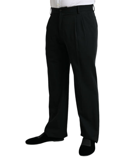  - Elegant Black Wool Dress Pants