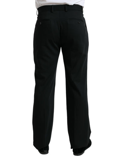  - Elegant Black Wool Dress Pants