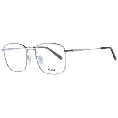 Bally Silver Men's Optical Frames – Square Full-Rim, 54mm