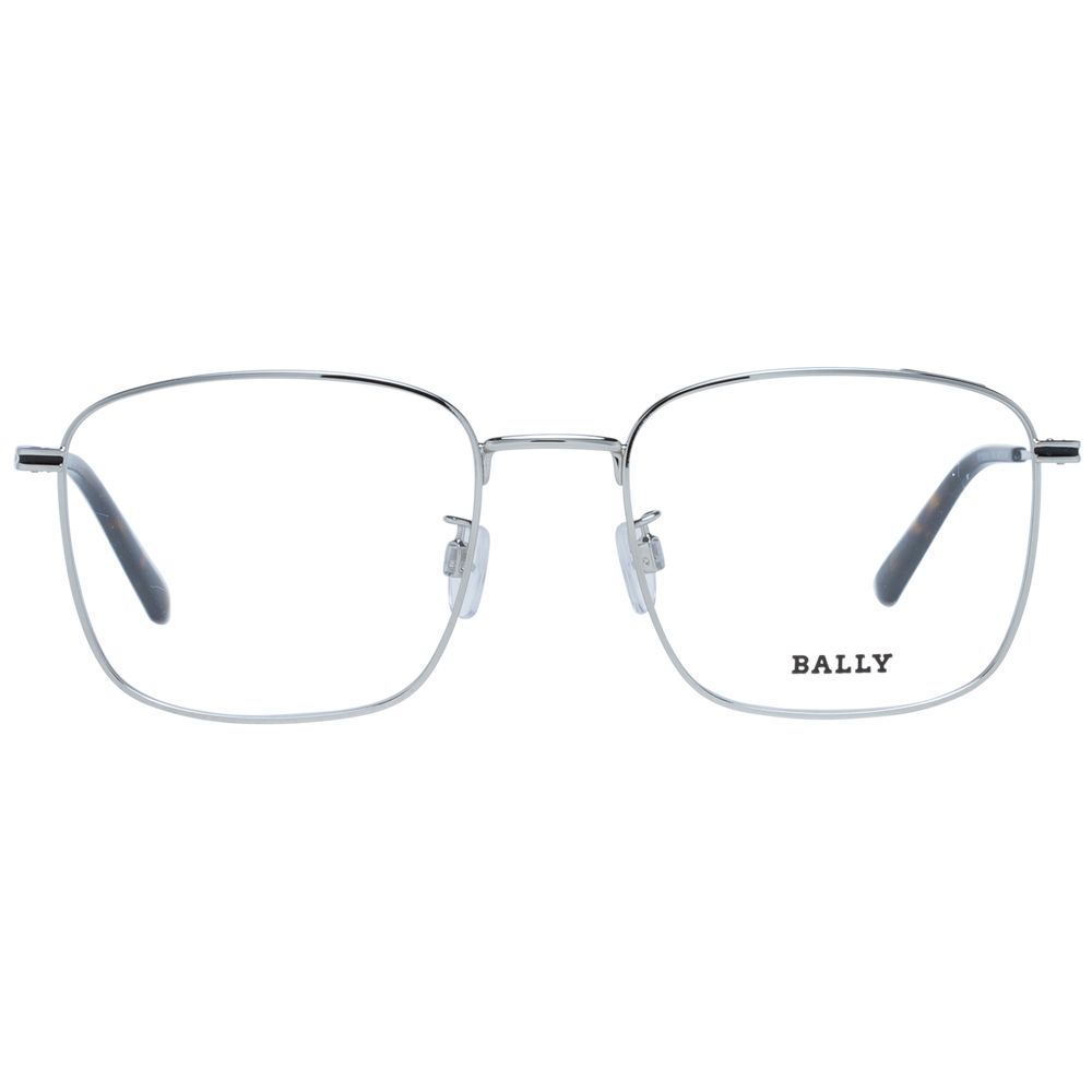 Bally Silver Men's Optical Frames – Square Full-Rim, 54mm