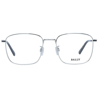 Bally Silver Men's Optical Frames – Square Full-Rim, 54mm