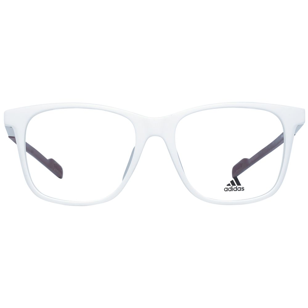 Adidas White Plastic Optical Glasses – Square Demo Lens Frames