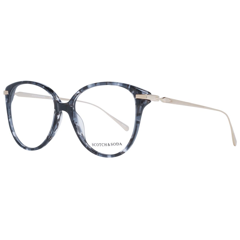 Scotch & Soda Women’s Optical Frames – Black Round Style, 53mm