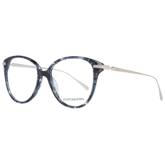 Scotch & Soda Women’s Optical Frames – Black Round Style, 53mm