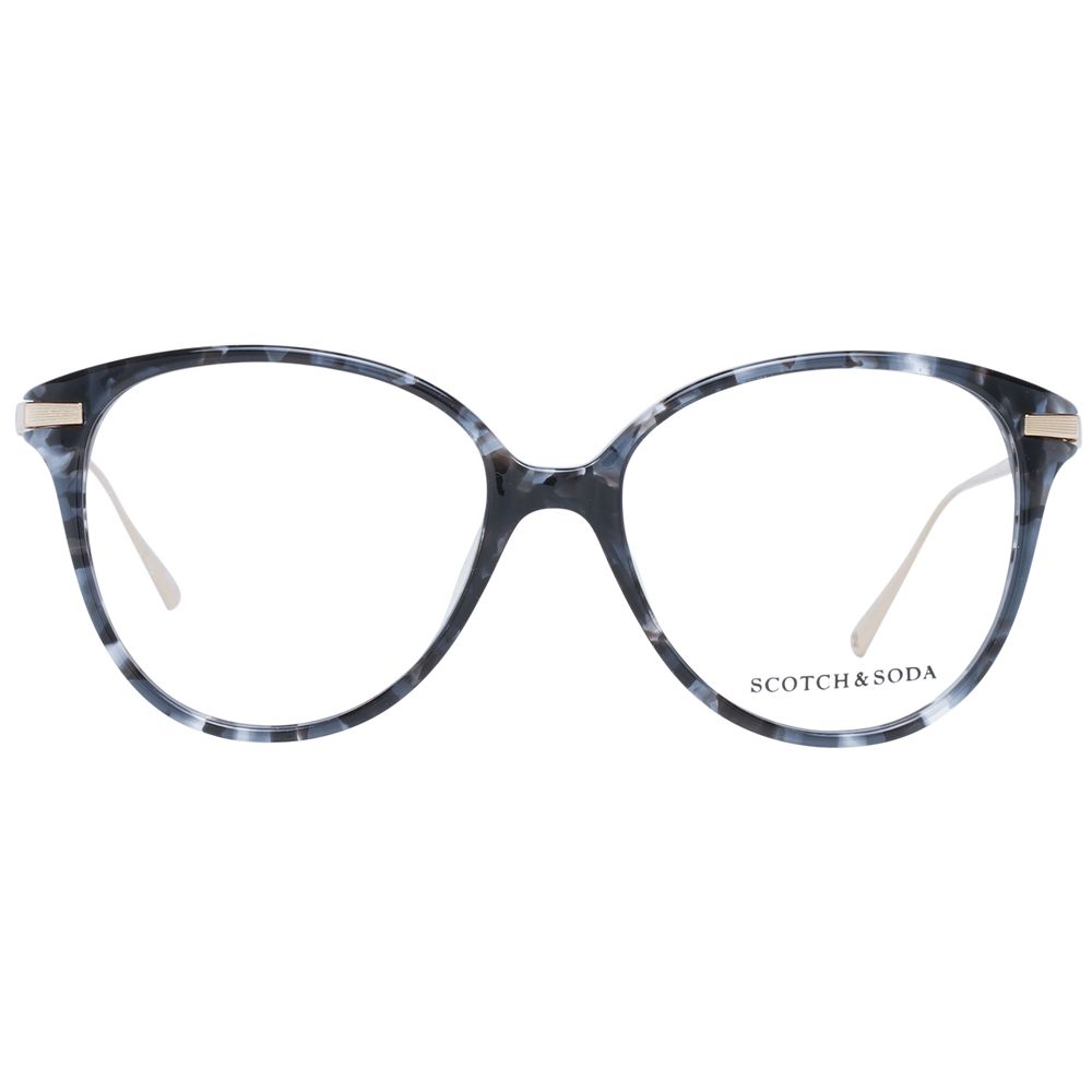 Scotch & Soda Women’s Optical Frames – Black Round Style, 53mm