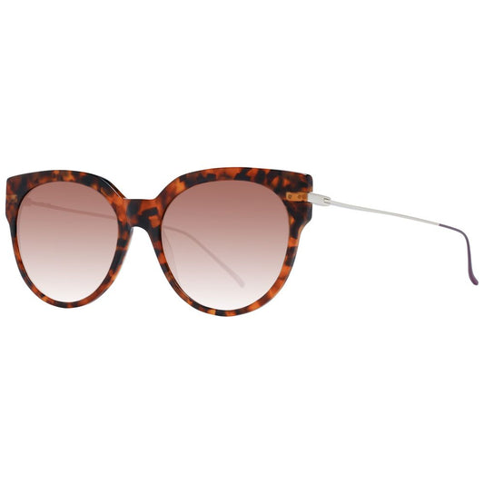 Scotch & Soda Women's Sunglasses – Brown Round Frame with Gradient Lenses, 55mm