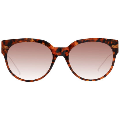 Scotch & Soda Women's Sunglasses – Brown Round Frame with Gradient Lenses, 55mm