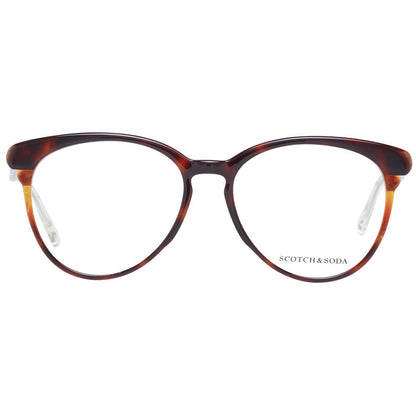 Scotch & Soda Women’s Optical Glasses – Brown Round Frame, 55mm