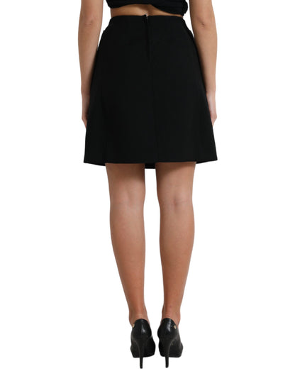  - Elegant High-Waist A-Line Mini Skirt