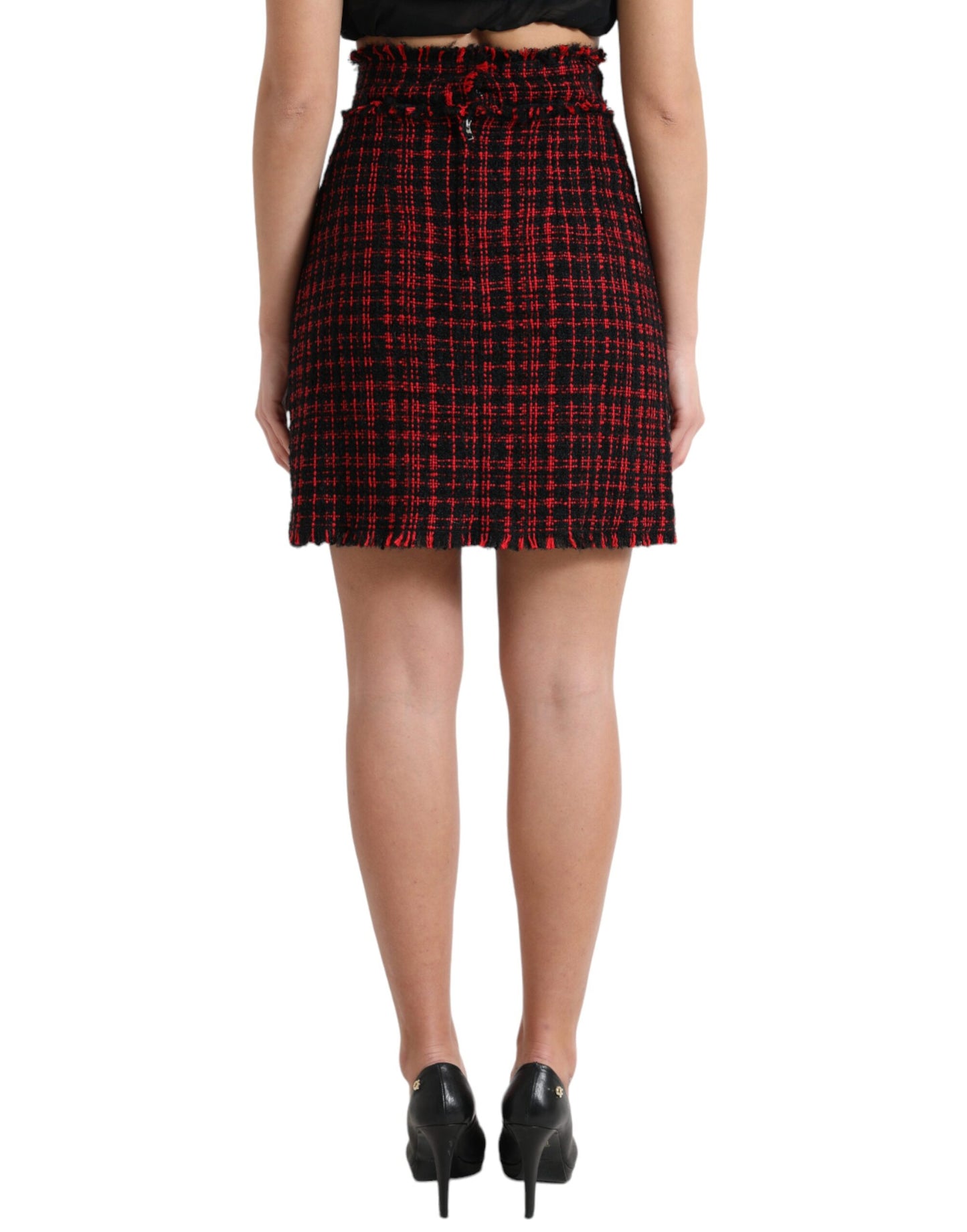  - Tantalizing Tartan High-Waist Mini Skirt