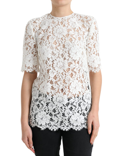 Elegant White Lace Blouse - The Luxe Alliance