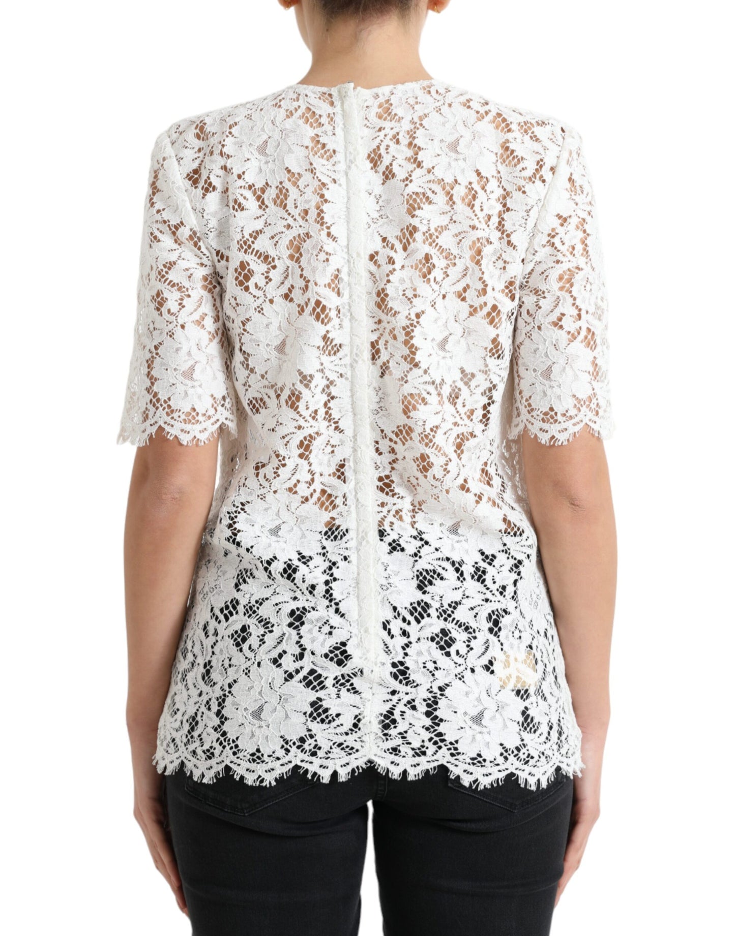 Elegant White Lace Blouse - The Luxe Alliance