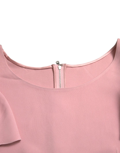  - Chic Pink Bell Sleeve Top