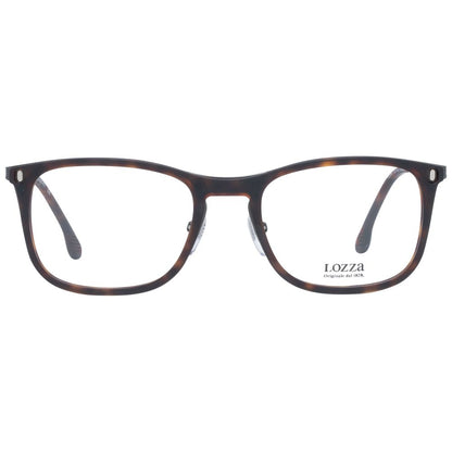 Lozza Brown Men’s Optical Frames – Square Full-Rim Design
