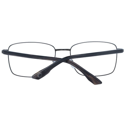 BMW Gray Men’s Optical Frames – Gunmetal Rectangle Design, 56mm