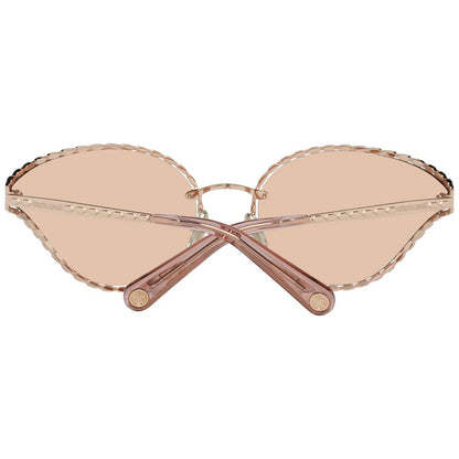  - Rose Gold Oval Mirrored Sunglasses