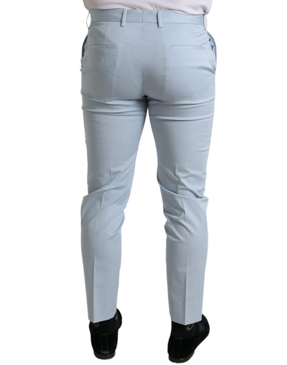  - Sky Blue Cotton Stretch Skinny Pants