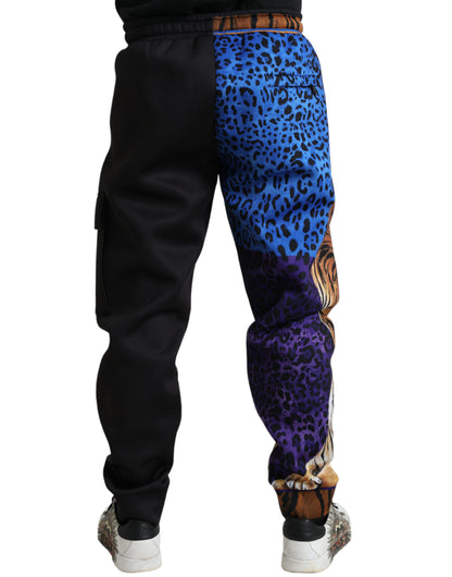  - Elegant Tiger Print Joggers