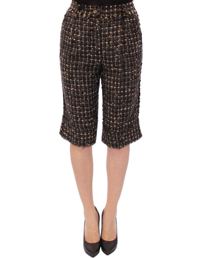  - Elegant Multicolor Wool Blend Shorts