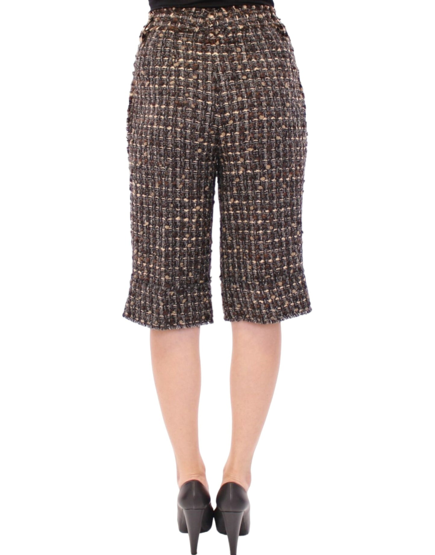  - Elegant Multicolor Wool Blend Shorts