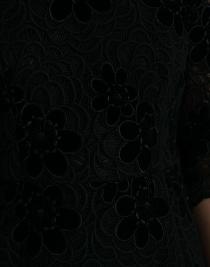  - Elegant Floral Lace Sheath Dress