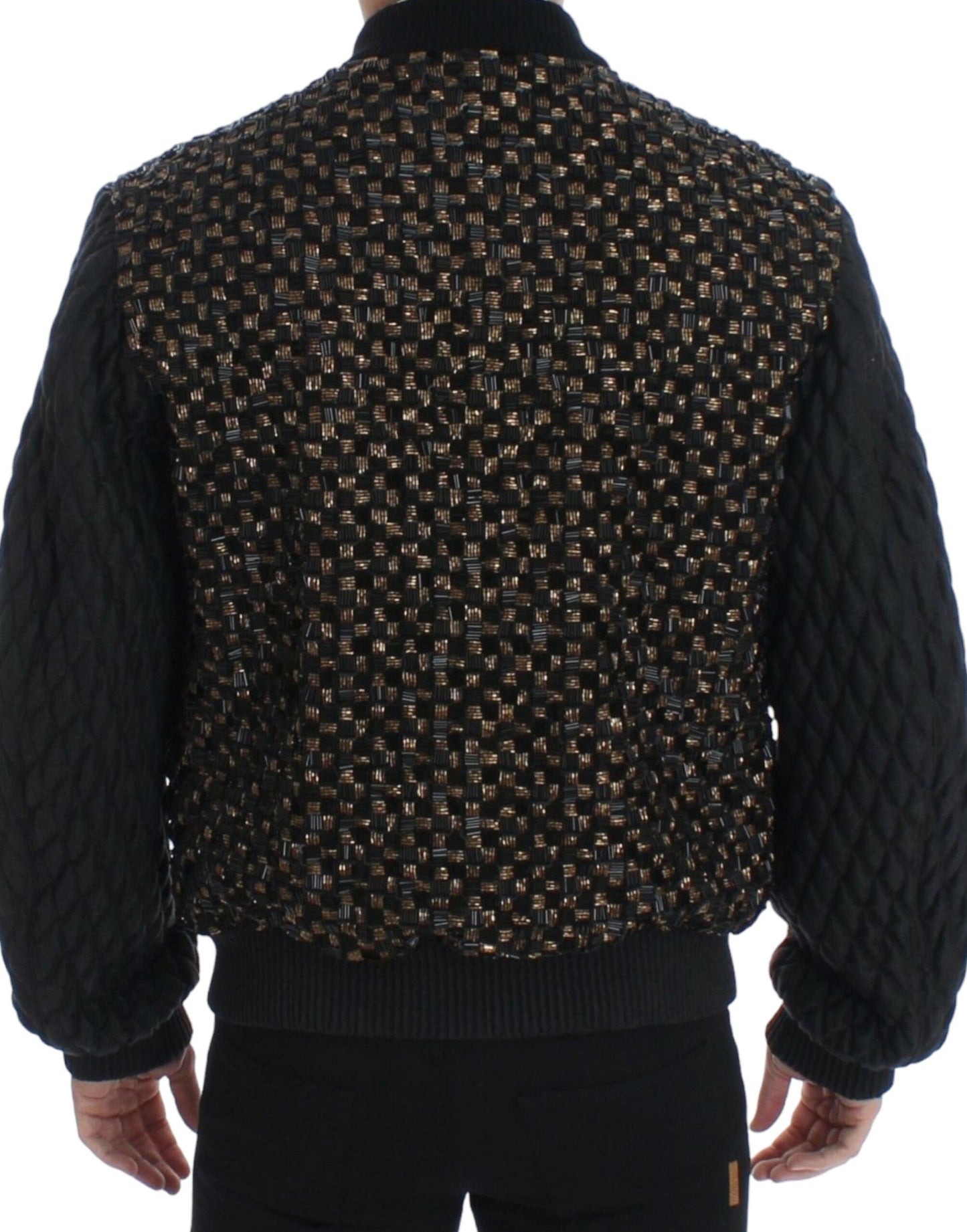  - Elegant Black Sequined Designer Jacket