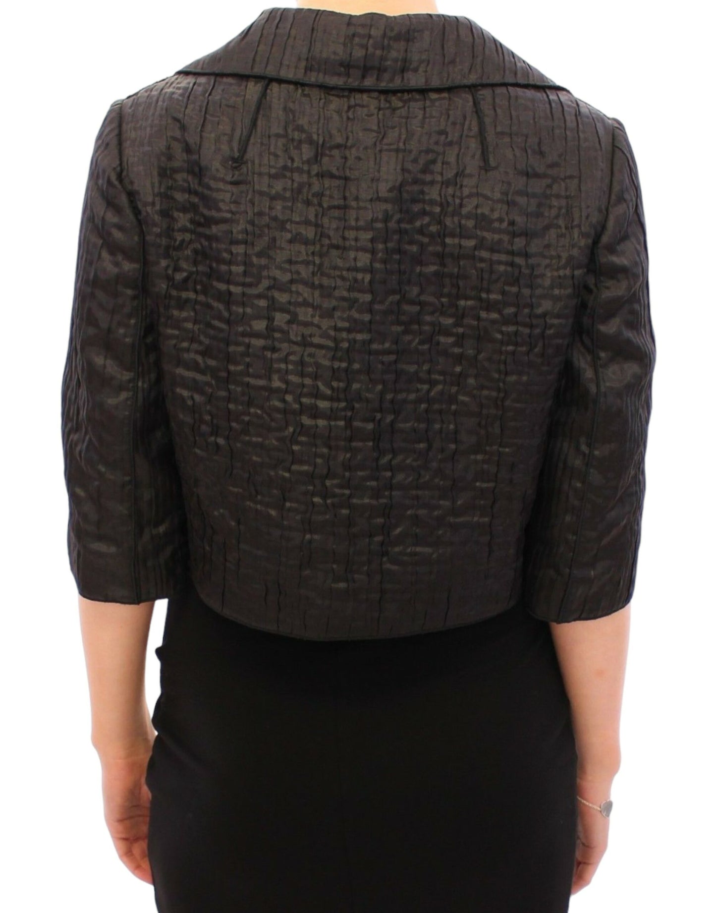  - Elegant Black Bolero Shrug Jacket