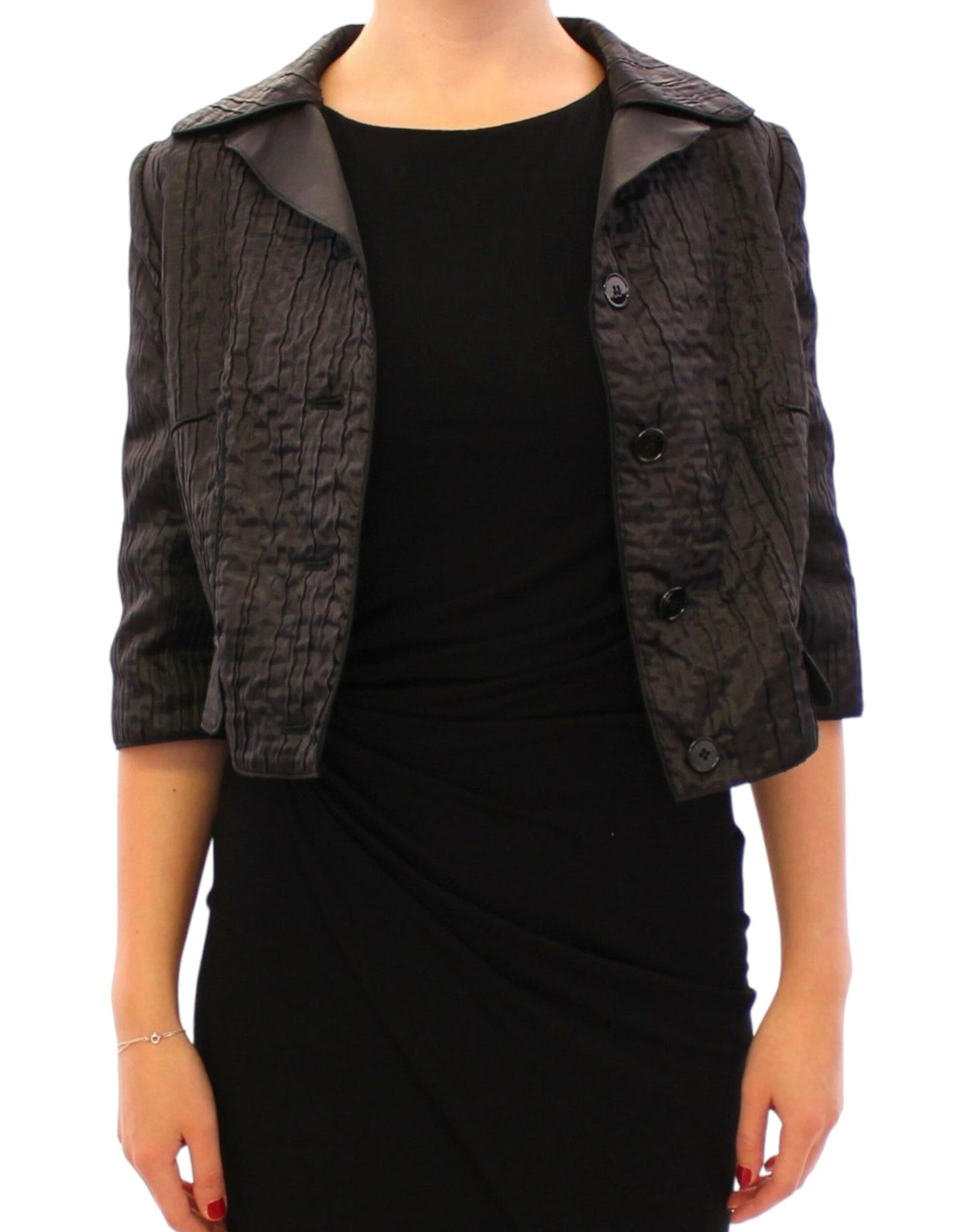  - Elegant Black Bolero Shrug Jacket