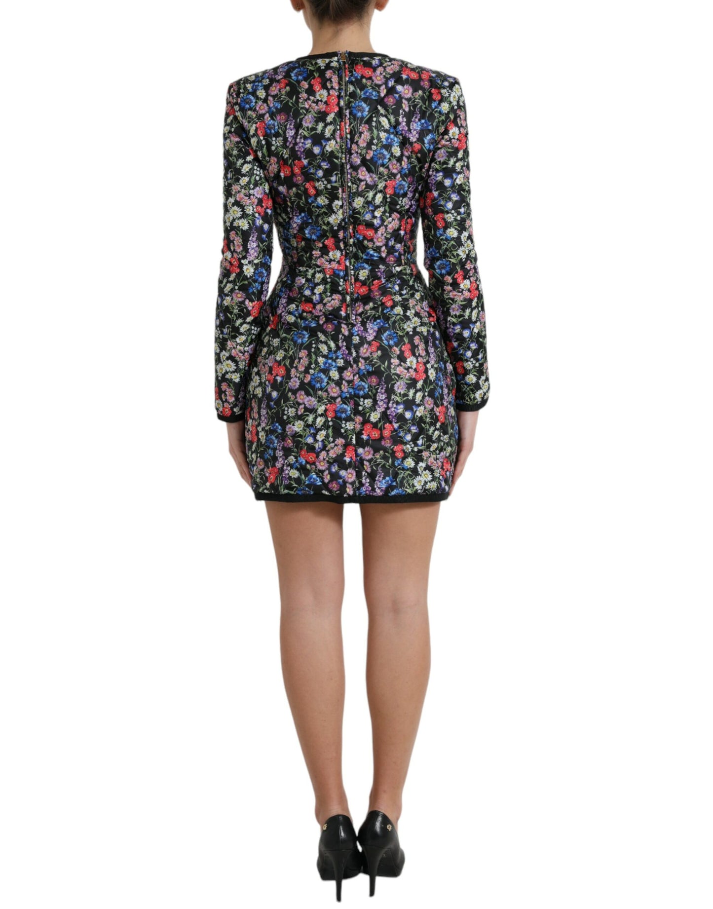  - Floral Sheath Mini Dress Elegance