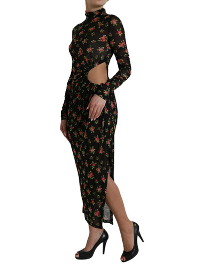  - Elegant Floral Sheath Dress