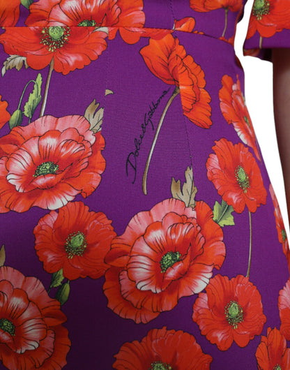 - Vibrant Floral Silk Charmeuse Dress