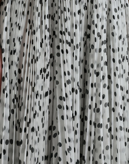  - Elegant Polka Dots Maxi Dress