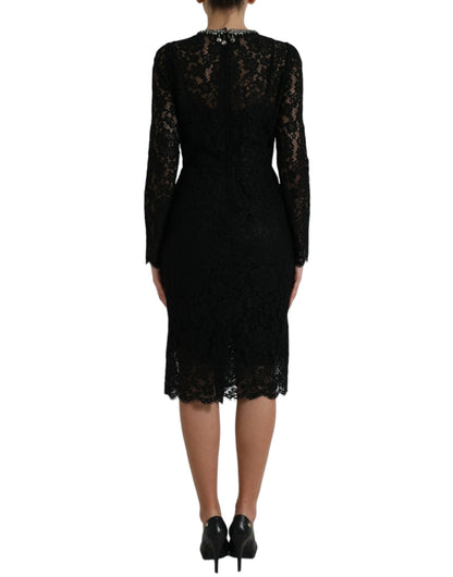  - Elegant Crystal-Embellished Sheath Dress