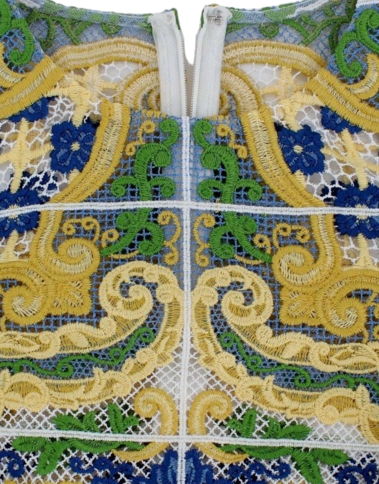  - Majolica Embroidered Sleeveless Elegance