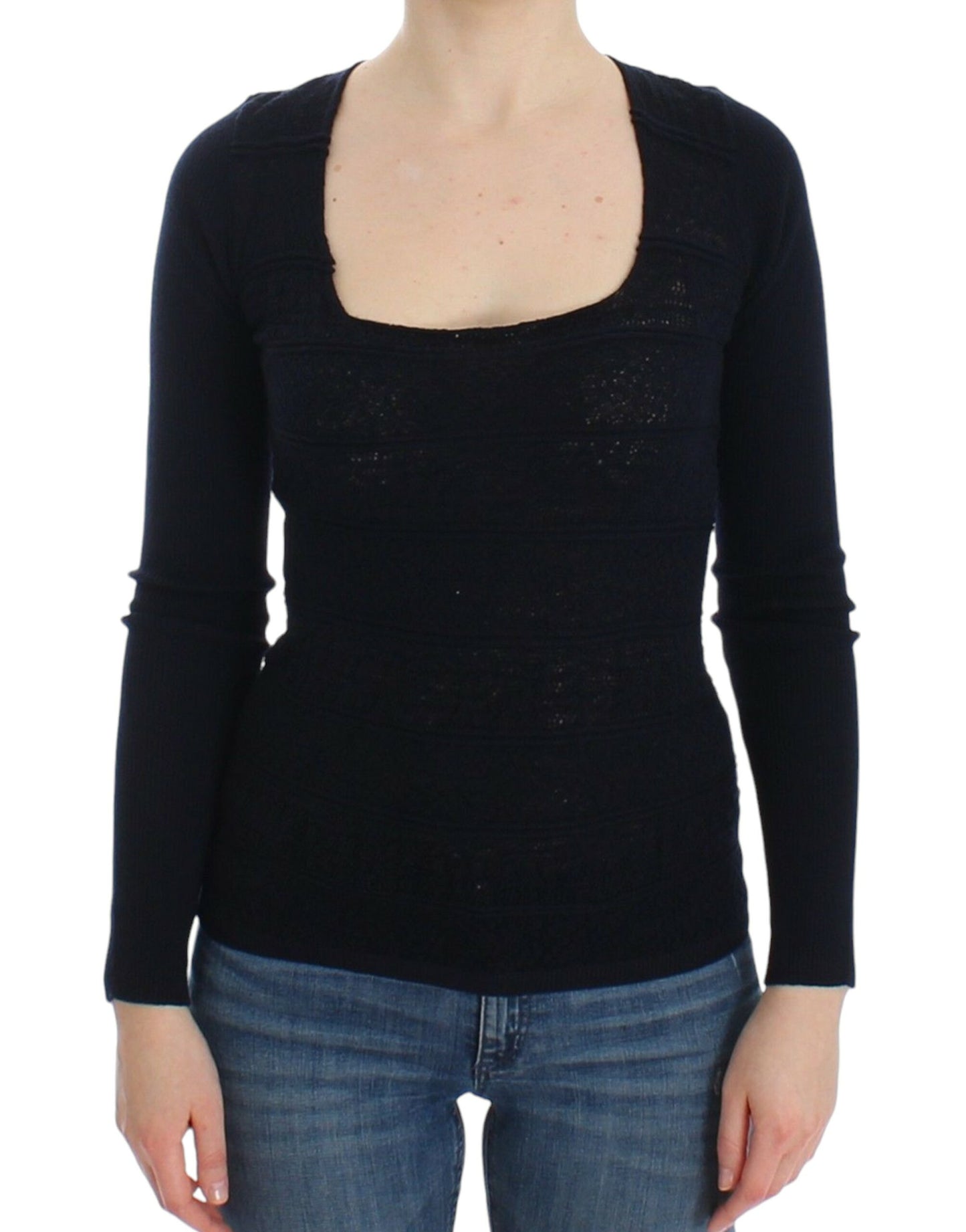  - Chic Blue Wool Blend Sweater