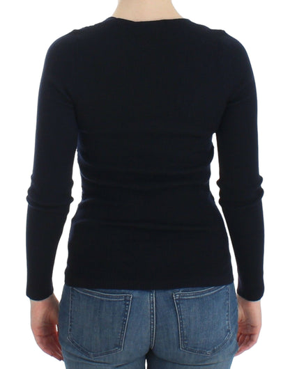  - Chic Blue Wool Blend Sweater