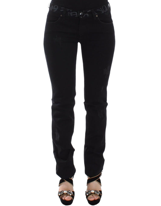  - Chic Black Skinny Statement Jeans